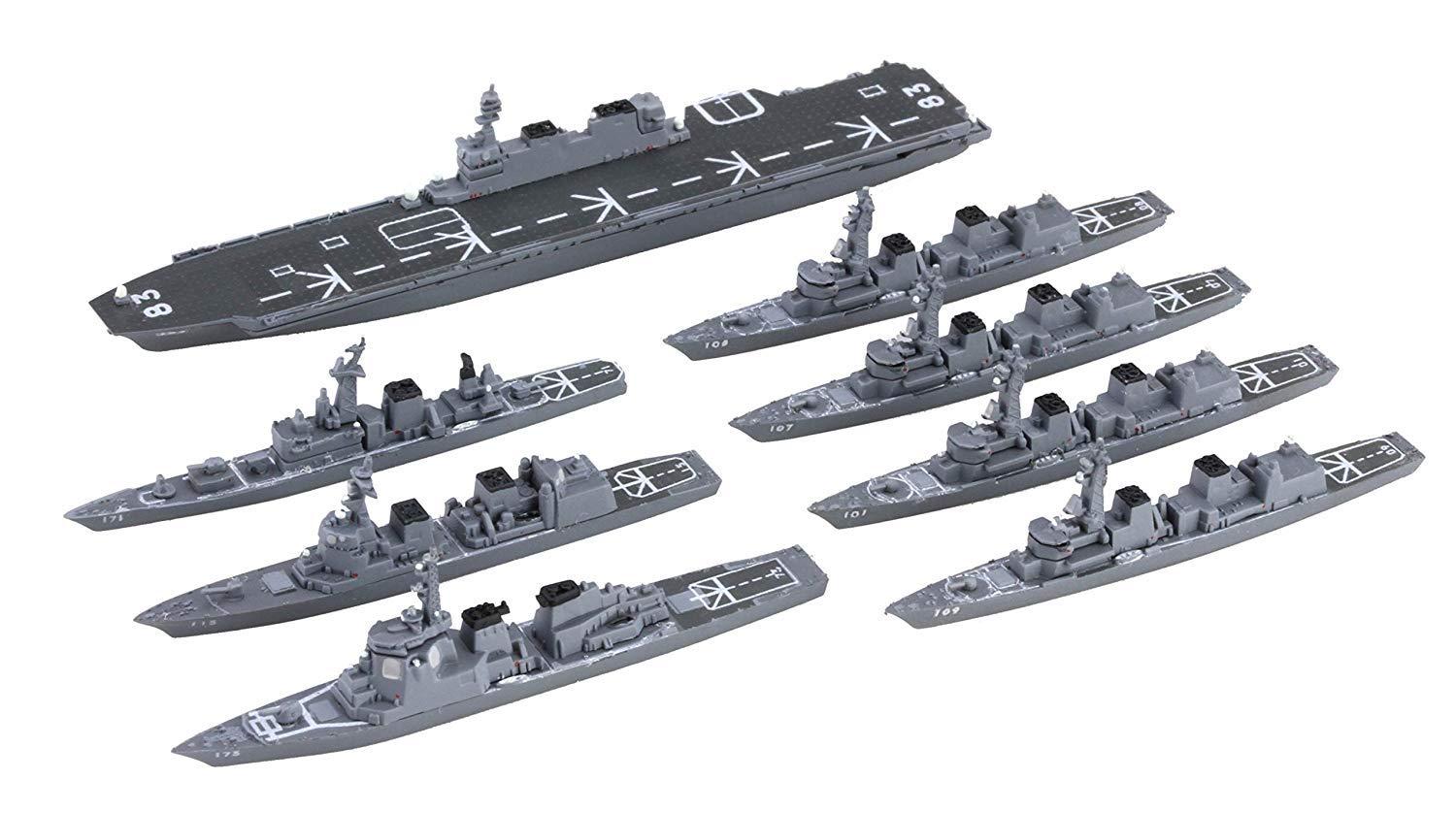 Fujimi Models 1/3000 Collectible Warship Series No.30 Japan Maritime Self-Defense Force 1st Escort Flotilla Plastic Model Warship 30 Toy
