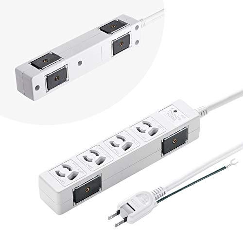 Sanwa Supply Surge Protector Tap (3-Prong, 4 Outlets, 3m) TAP-SPWMG34-3