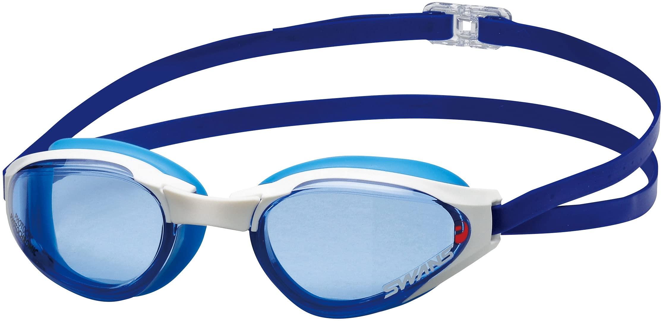 [Swans] Made in Japan Swimming Goggles Asender SR-81PHPAF BL Photochromic Blue to Smoke ASENDER Racing with Cushion FINA Approved