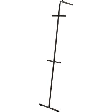 Azumaya-kk Hanger Rack Slim Compact Simple Black White Black White Storage Clothing Stylish Interior Display Fashionable Non-Slip Stopper Single-Person Living Lean-to Stand (Dark Gray)