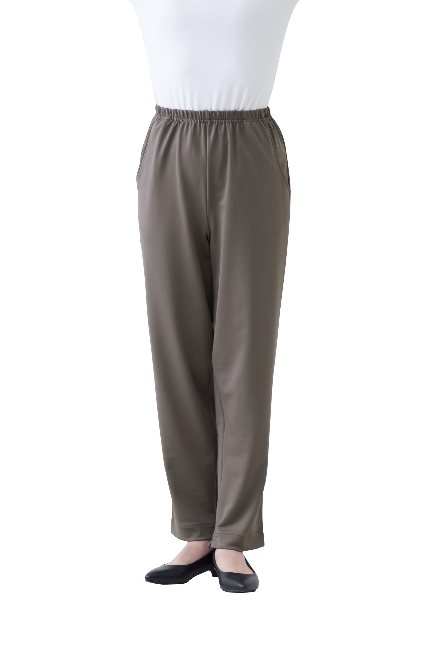 Easy-Adjust Hem Zipper Pants for Women/052202503 L Gray