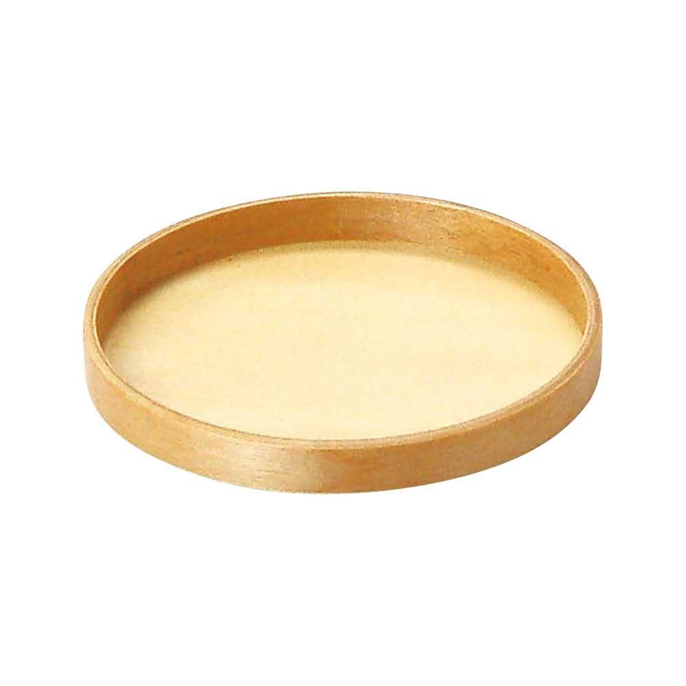 Yamaco Yumi Commercial Use Wooden Wappa Round Tray (Clear) φ10 yamaco17286