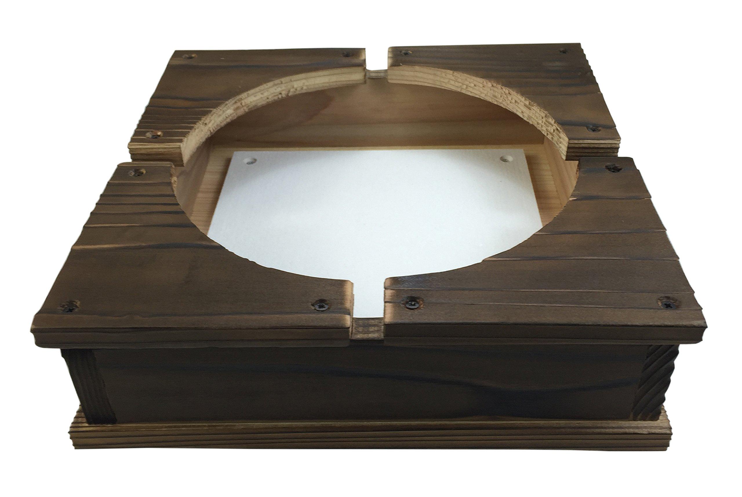 Yamaco Yumi Commercial Use Wooden Base for Grilled Cedar/Stone-Baked Bibimbap Small (φ18cm) yamaco20252