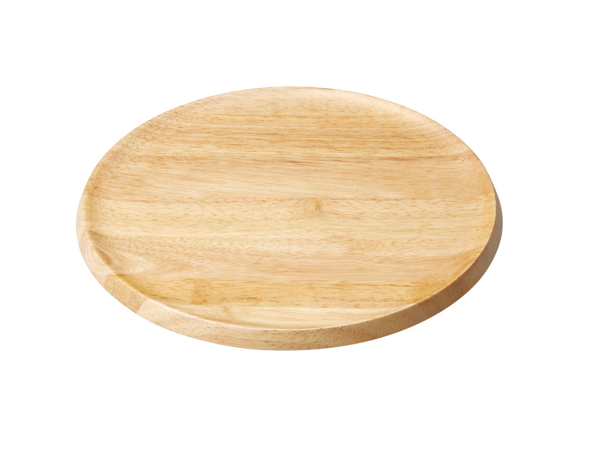 Yamaco Yumi Commercial Round Wood Plate L yamaco32539