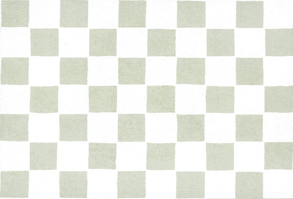 Yamaco Yumi Commercial Use 3-Shaku Checkered Pattern Four Seasons Color Mat Matcha Green (100 Sheets) yamaco66692