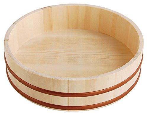 Yamaco Yumi Commercial-Use Natural Wood Sushi Rice Tray (Resin Ring) φ33 yamaco85425