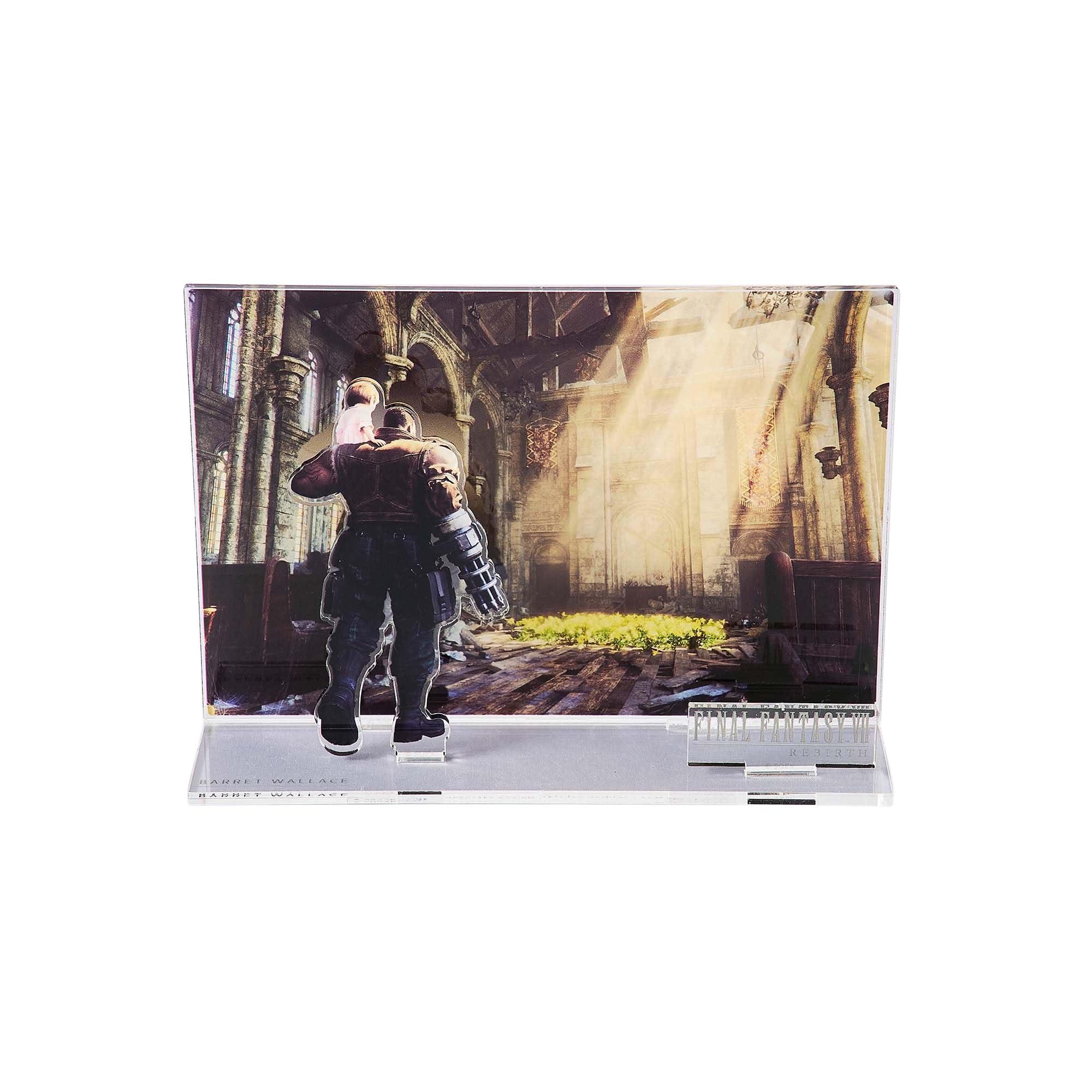 FINAL FANTASY VII REVERSE Acrylic Diorama Key Art Barrett