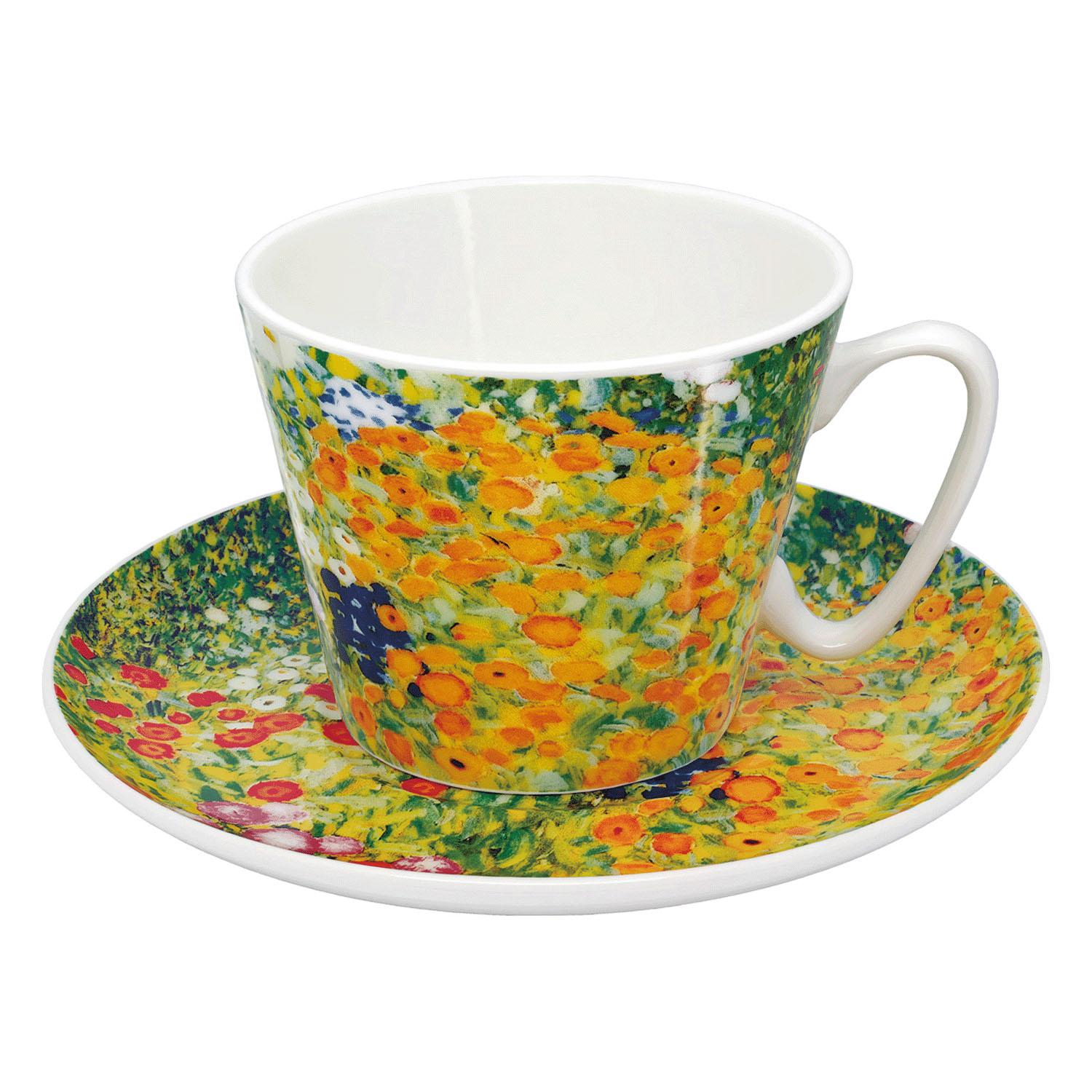 Masterpiece Cup & Saucer: Klimt's Flower Garden