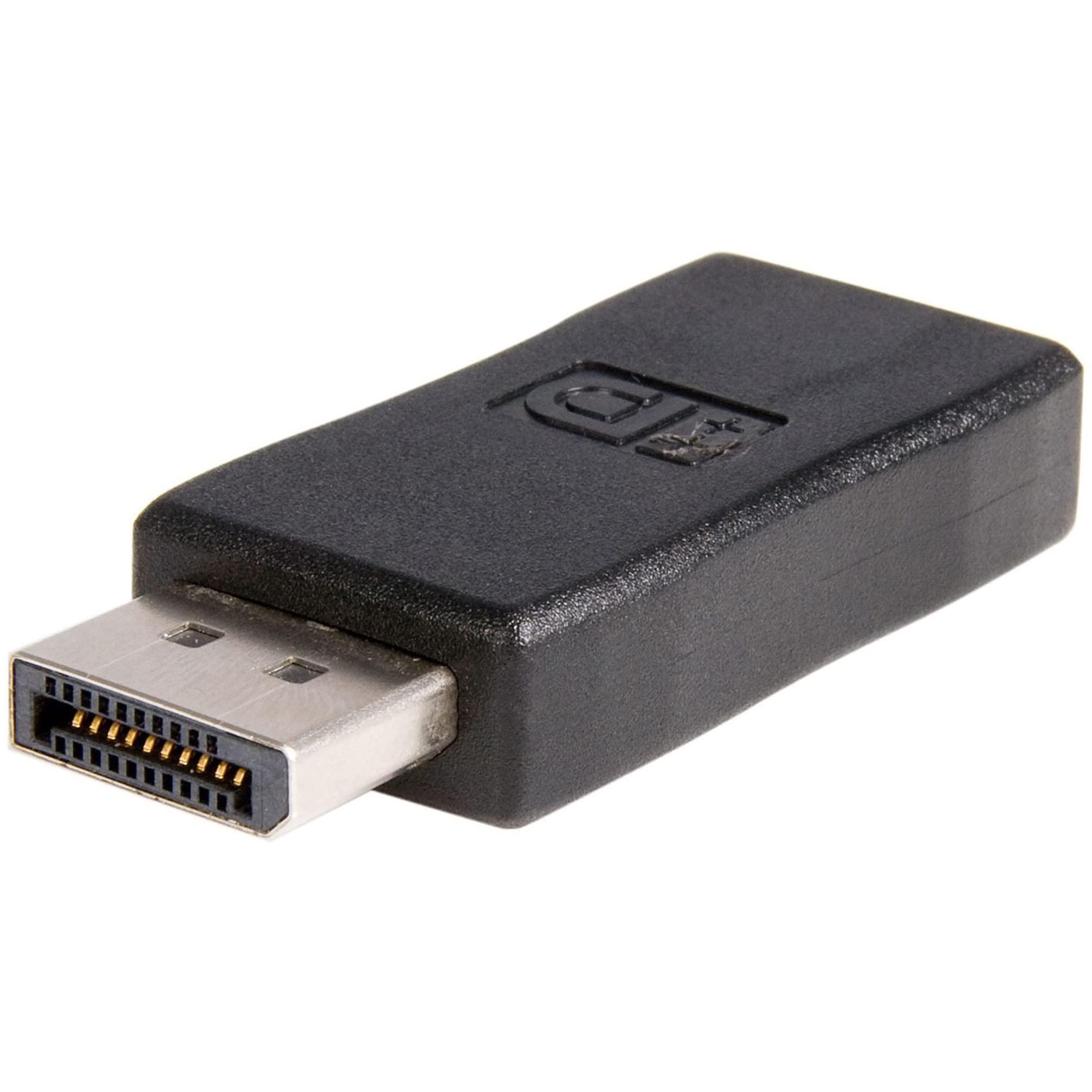 StarTech.com DisplayPort to HDMI Adapter with 5.1ch Audio Output Support, Male/Female, 1920x1200 Compatible, Black, DP2HDMIADAP, 1 piece