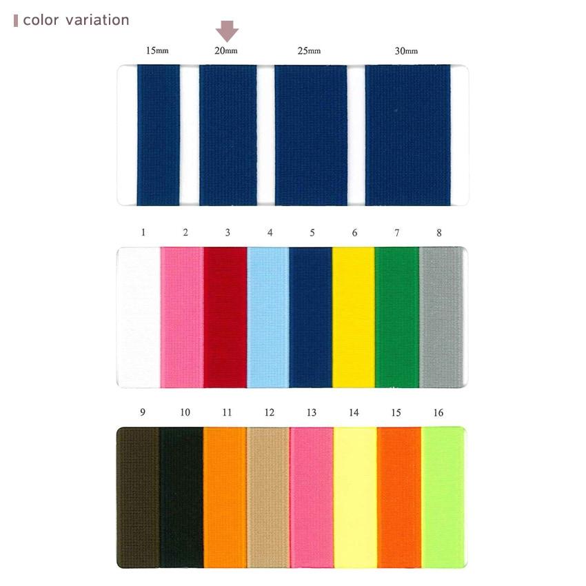 Wholesale Colored Flat Elastic Band, 20mm Width, 30m Roll