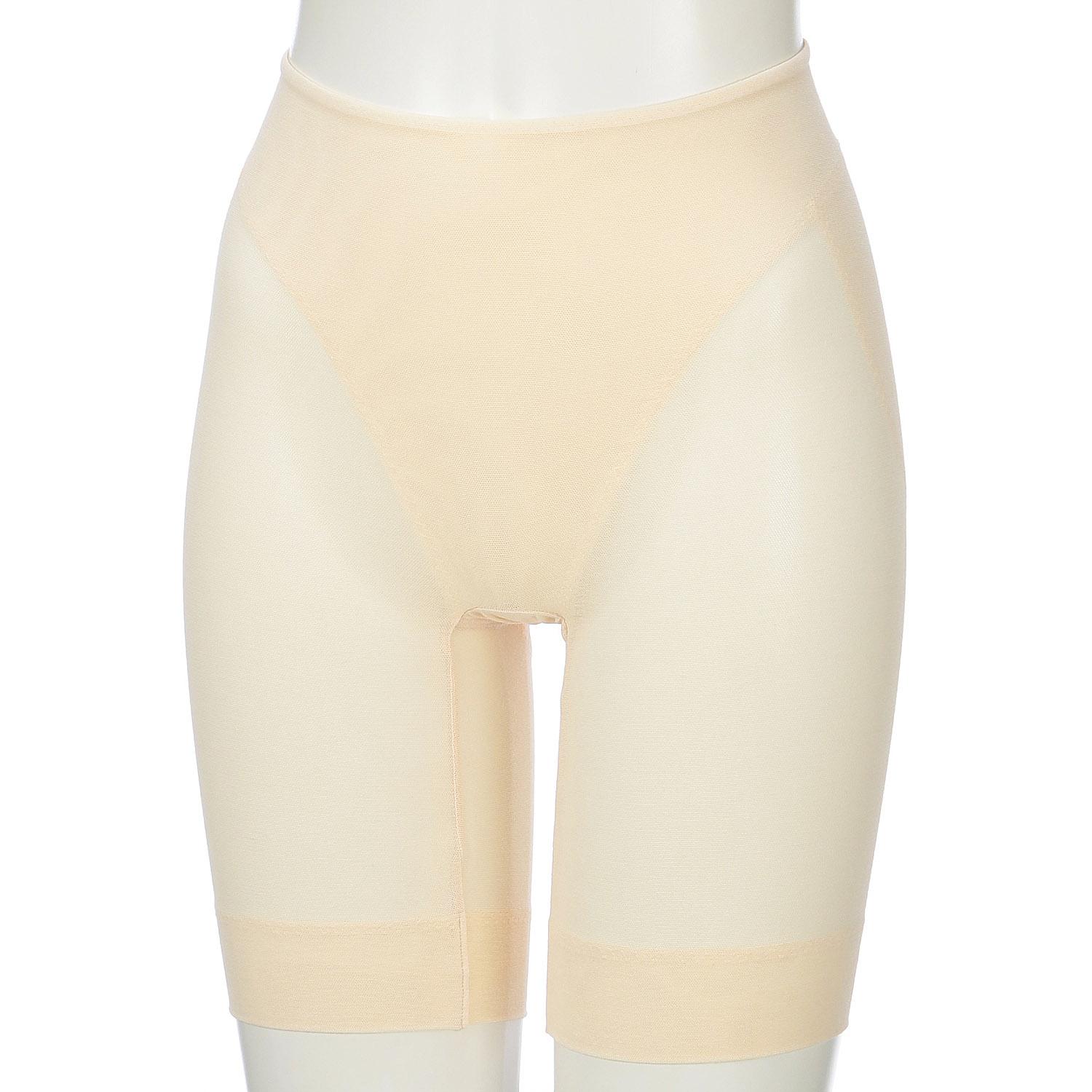 Cotton Mesh Long Bottoms Beige LL Joyeuse
