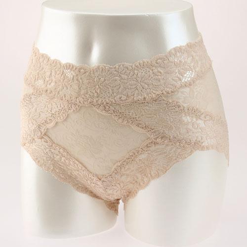 Jacquard Power Mesh Shorts (Control Shorts)　Beige　M