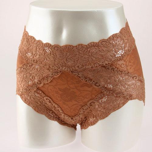 Jacquard Power Mesh Shorts (Control Shorts)　Mocha Brown　M