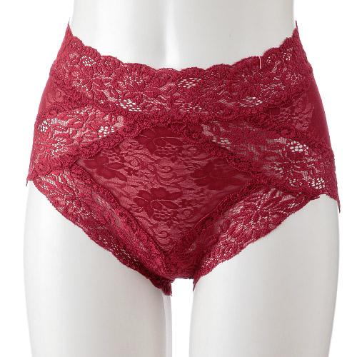 Jacquard Power Mesh Shorts (Control Shorts)　Wine　M