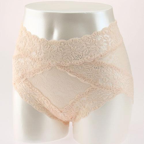 Jacquard Power Mesh Shorts (Control Shorts)　Peach　L