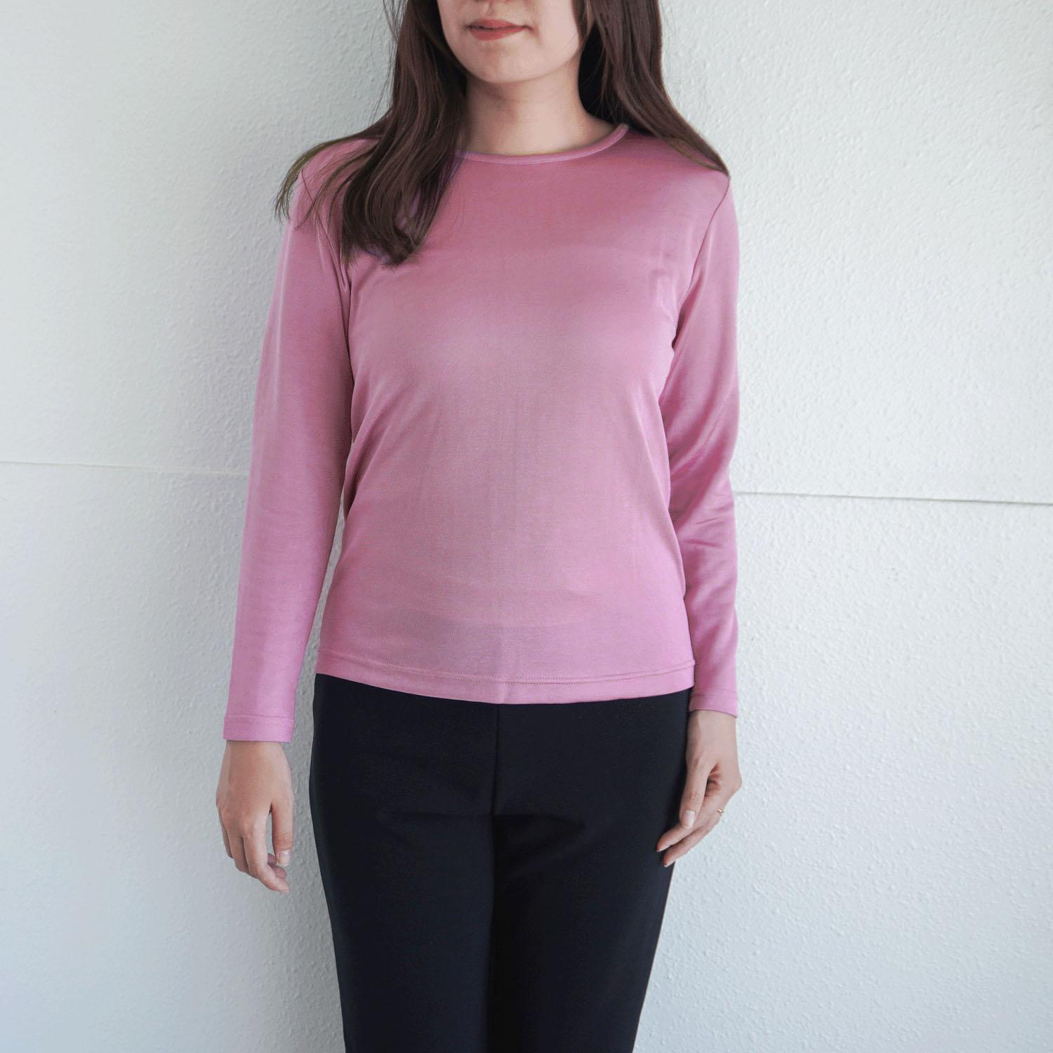 Joyeux Reversed Cotton Crew Neck T-Shirt M・L Sizes