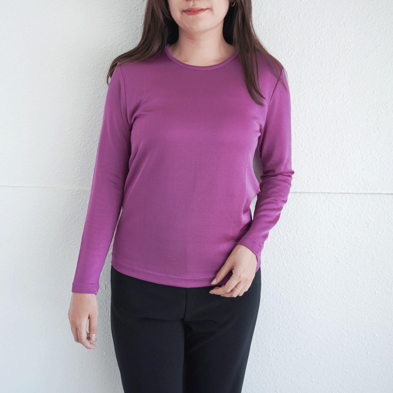 Joyeux Reversed Cotton Crew Neck T-Shirt M・L Sizes