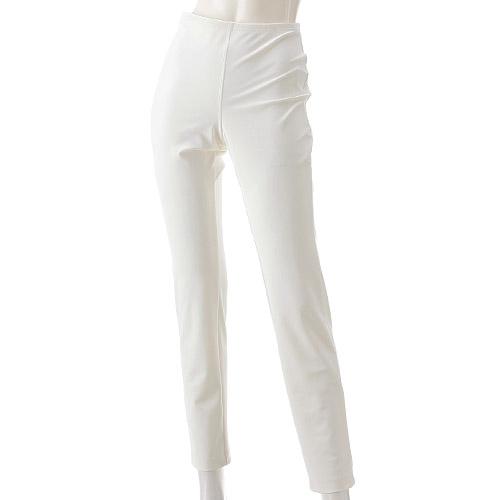 Pittats Stick Pants with Back Pockets White