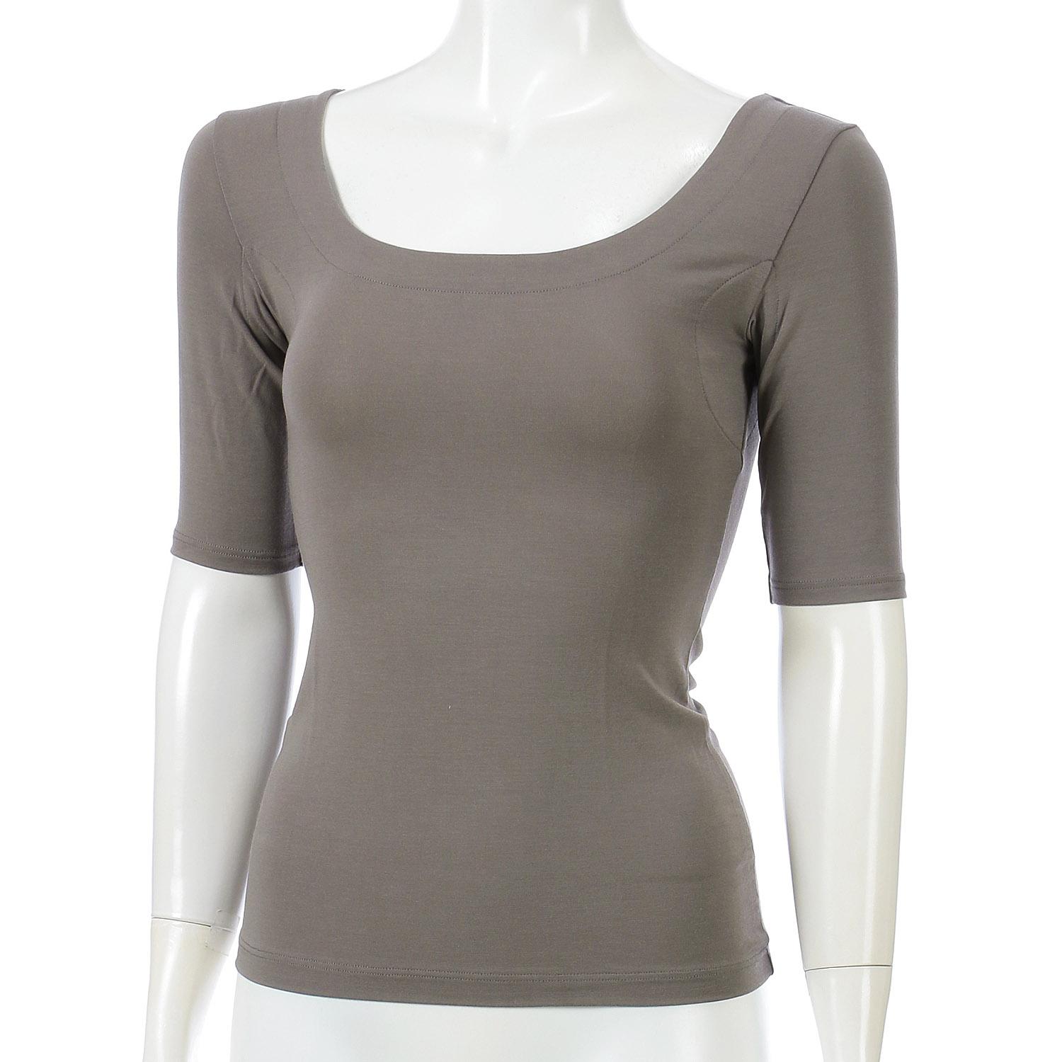 Silky-Smooth Premium Innerwear with Sweat-Wicking 5-Sleeve M/L Jouaie Dark Gray L