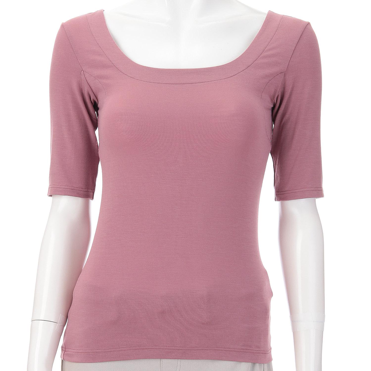 Silky-Smooth Premium Innerwear with Sweat-Wicking 5-Sleeve M/L Jouaie Bordeaux M