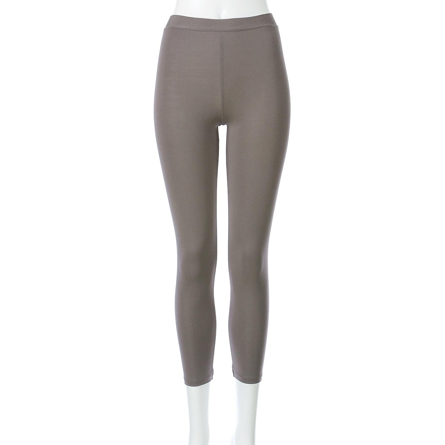 Silky-Smooth Premium Innerwear Long Leggings M/L Jouaie Dark Gray L