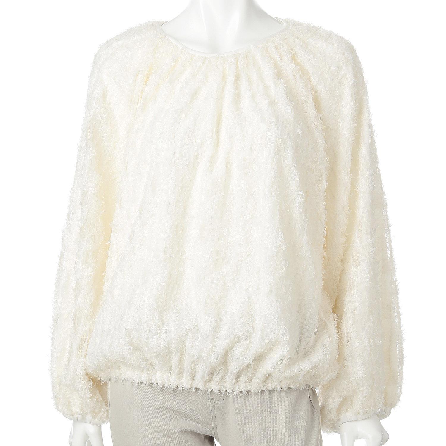 Feather Tulle Pullover Off F (Free)