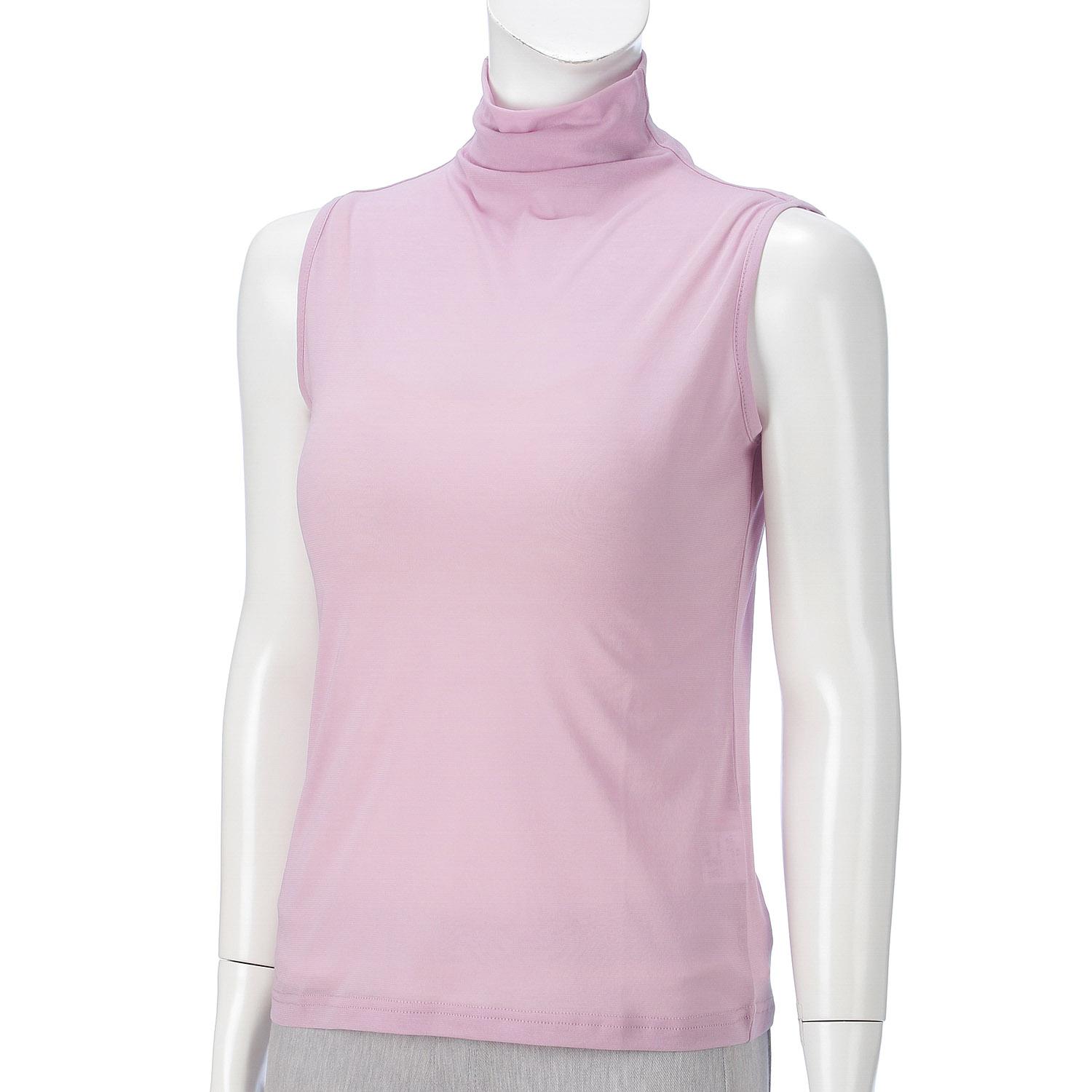 Super Soft Bottleneck Sleeveless Knit Top