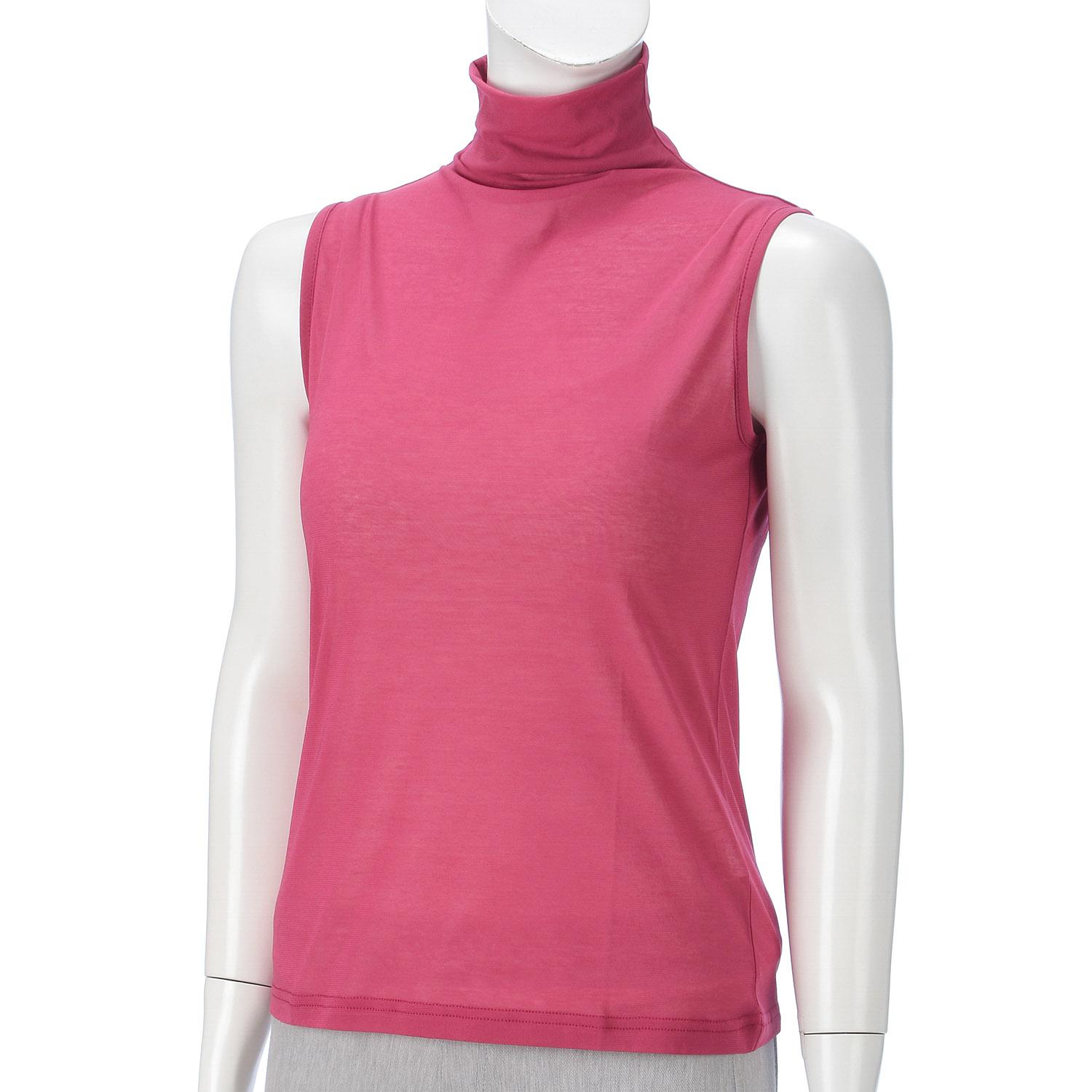 Super Soft Bottleneck Sleeveless Knit Top