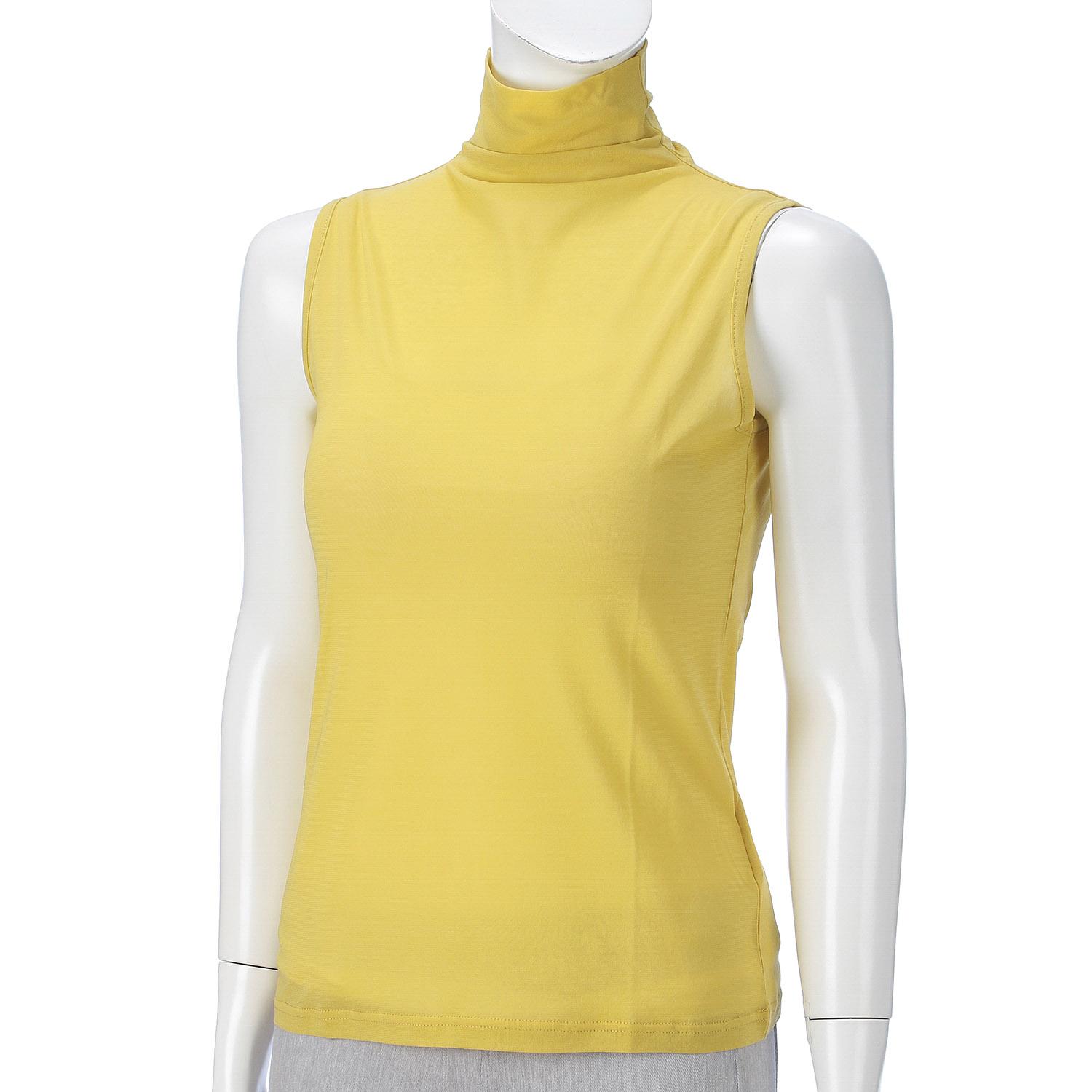 Super Soft Bottleneck Sleeveless Knit Top