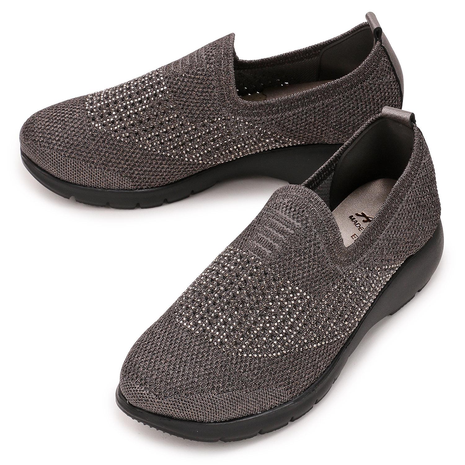 AC Diamond-Studded Stretch Shoes