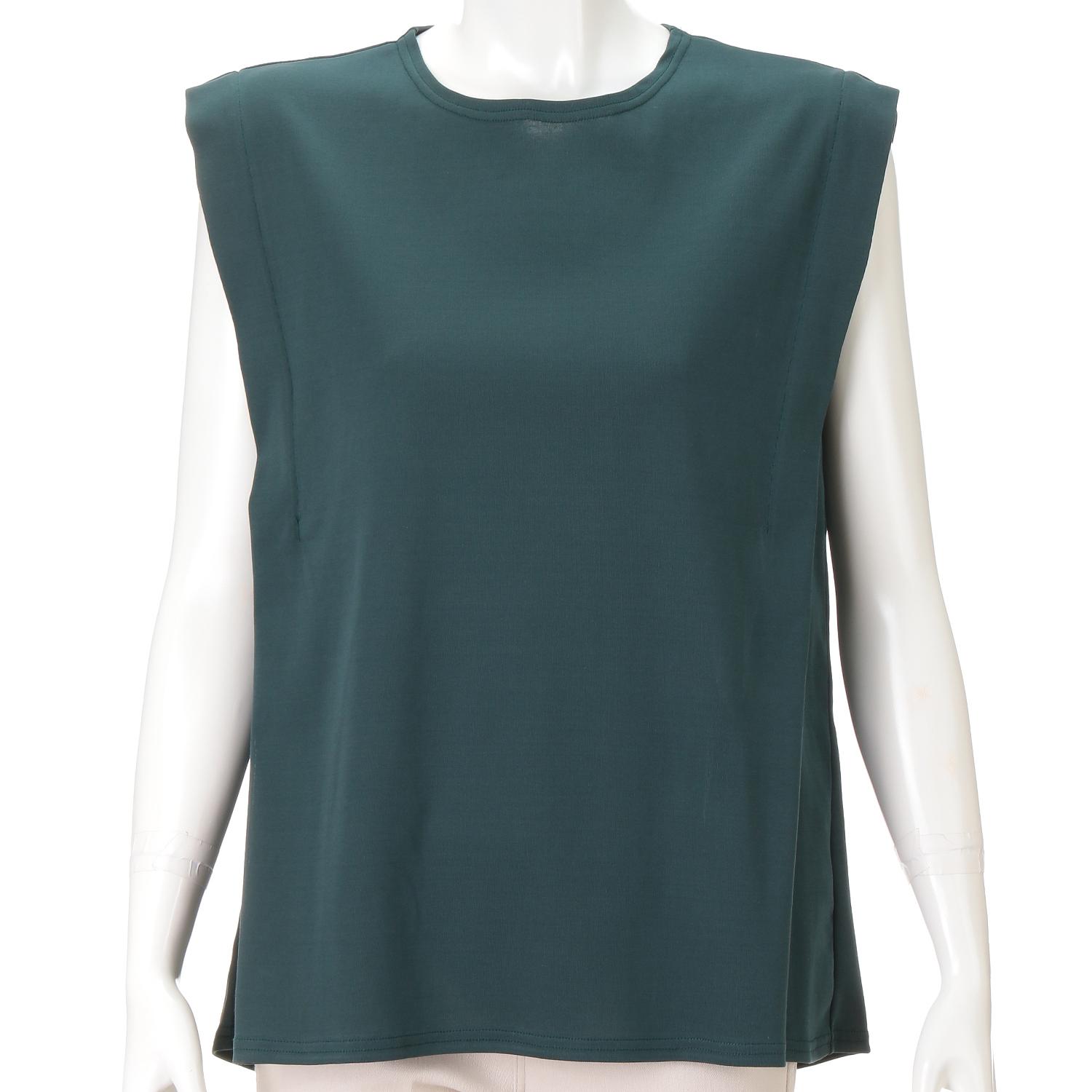 Shoulder-Tuck Sleeveless Pullover