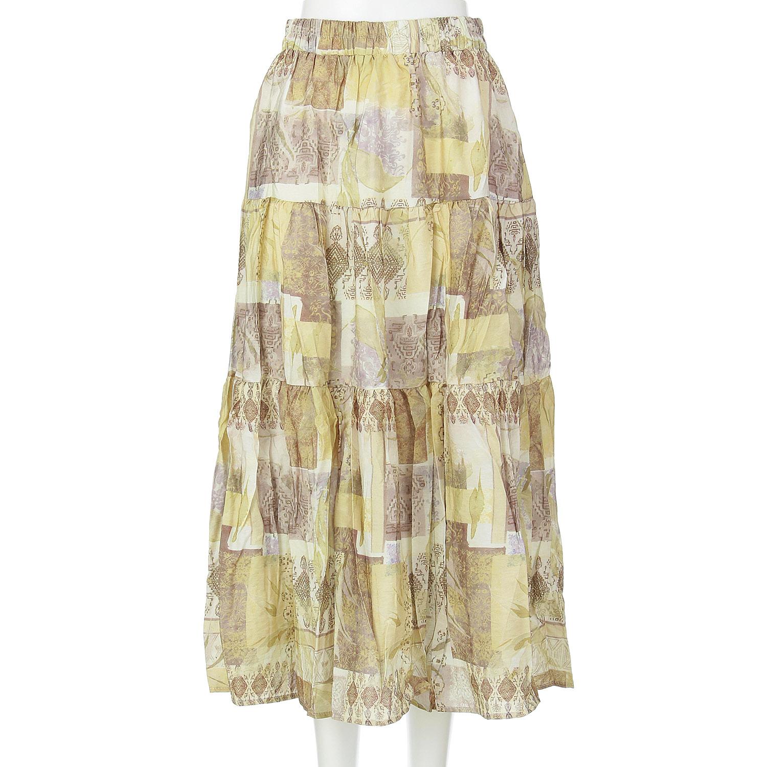All-over print skirt