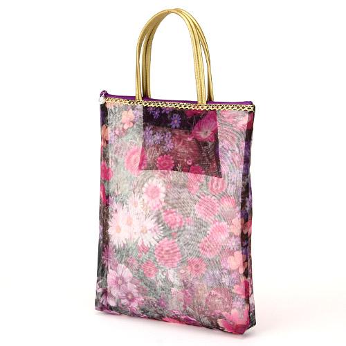 Gold Tape Mesh Bag Vertical Type 01 Light Black