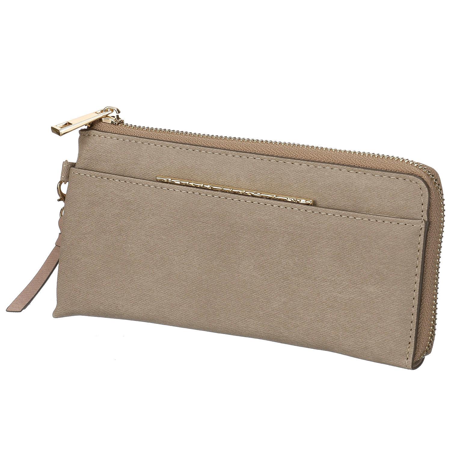 Leather Shrink L-Zip Long Wallet