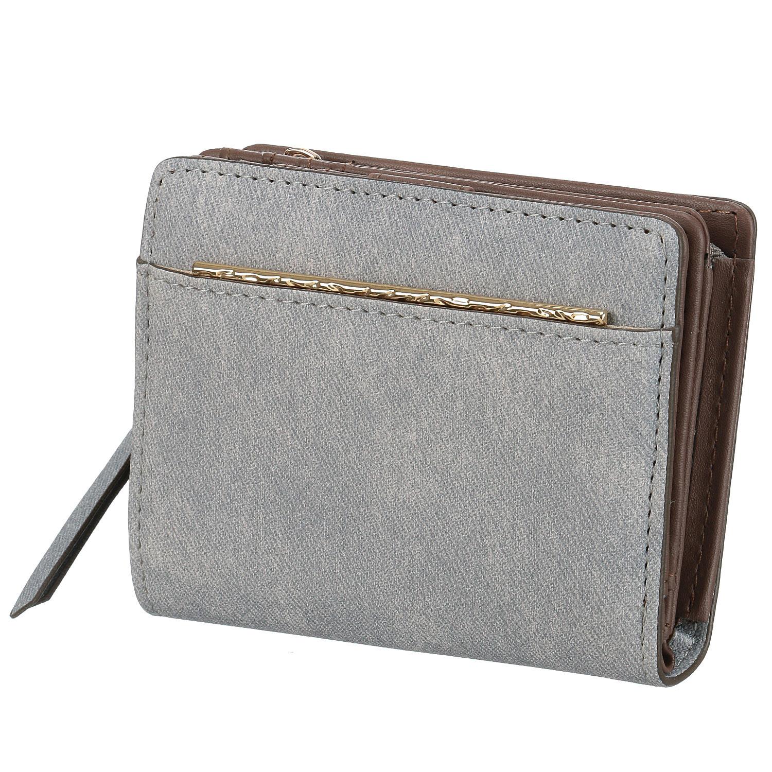 Leather Shrink L-Zip Compact Wallet