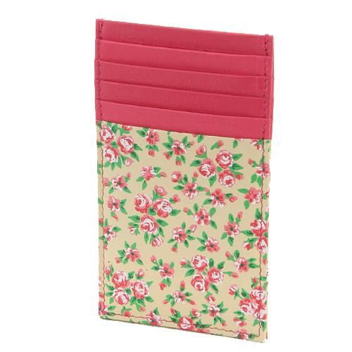 Small Floral Pattern Card Case Vertical Type 21 31