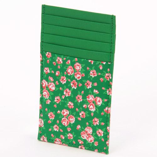 Small Floral Pattern Card Case Vertical Type 65 65