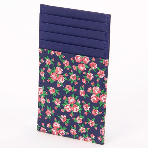 Small Floral Pattern Card Case Vertical Type 83 83