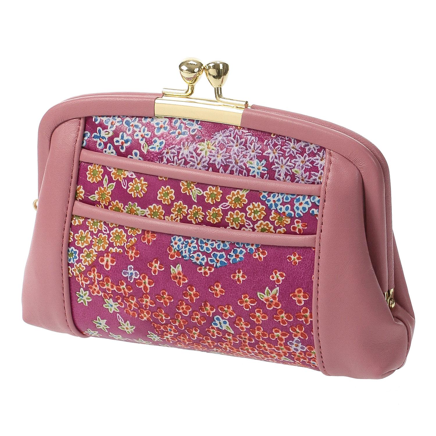 Kyoto Yuzen 4.6-inch Parent-and-Child Coin Purse