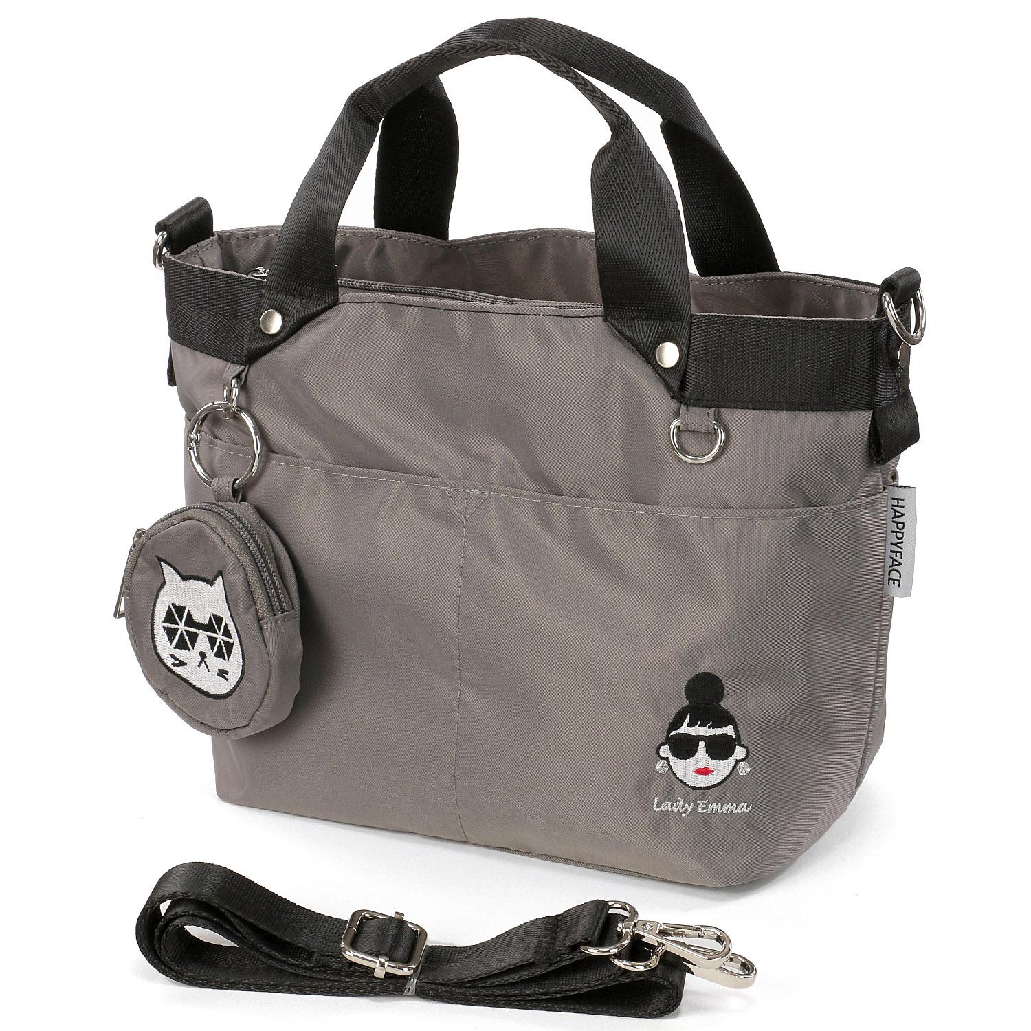 HAPPY FACE Lady Emma 2-Way Bag with Pouch