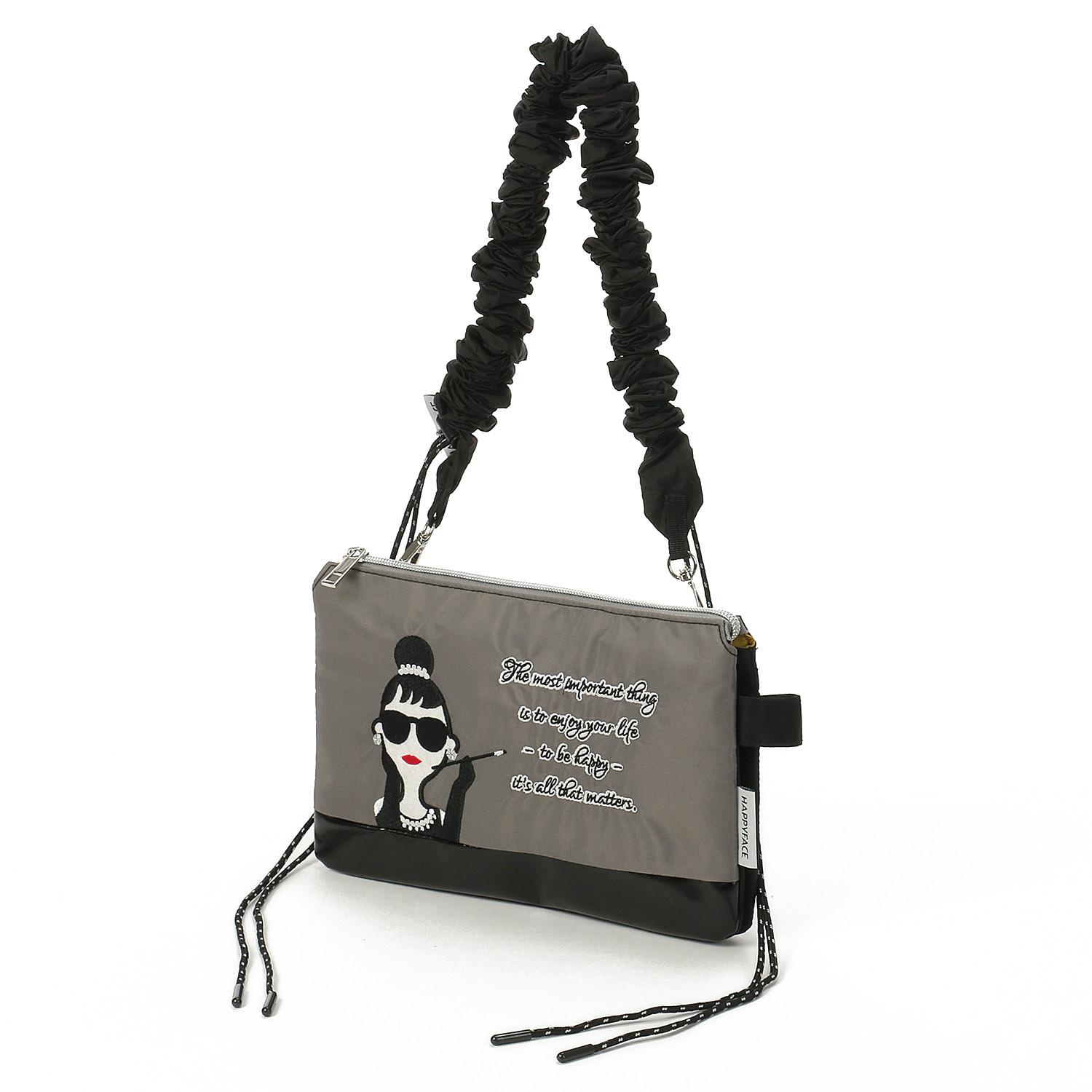 HAPPY FACE Lady Emma Crinkle Shoulder Bag