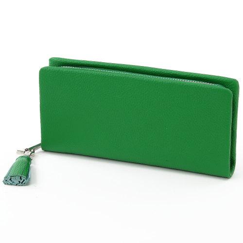 BEAURE SECOND Cowhide Long Wallet Green