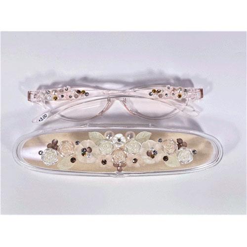 Decorative Reading Glasses Flower, Power 3.5