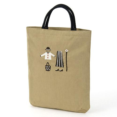 ATSUKO MATANO Embroidered Bag Closet Mocha