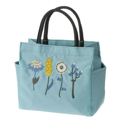 ATSUKO MATANO Embroidered Gusseted Tote Bag Botanical