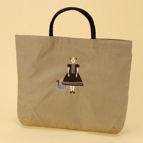 ATSUKO MATANO Embroidered Bag Doll Mocha