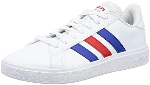 [Adidas] Grand Court TD Lifestyle Footwear Sneakers White/Team Royal Blue/Vivid Red (GW9252) 26.0 cm