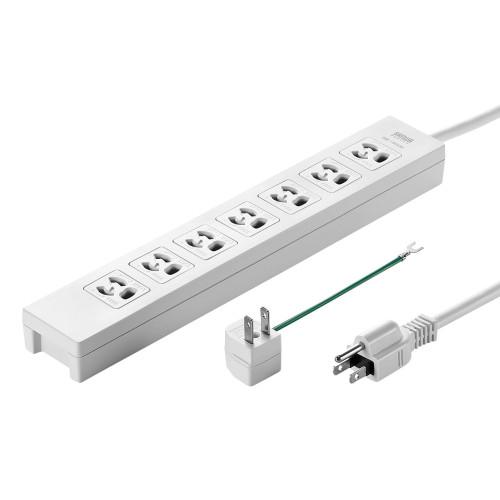 AC125V/15A x 5m Tap (7 outlets/3-pin/locking)