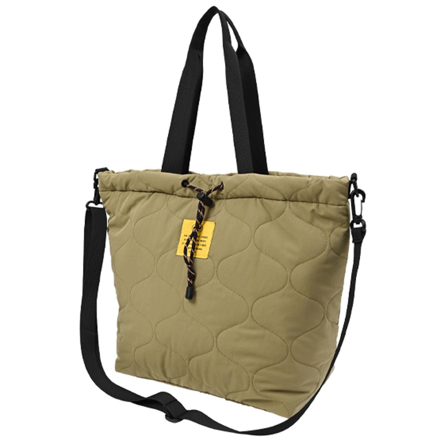 Kiu Padded Drawstring Tote Bag, Moss Green