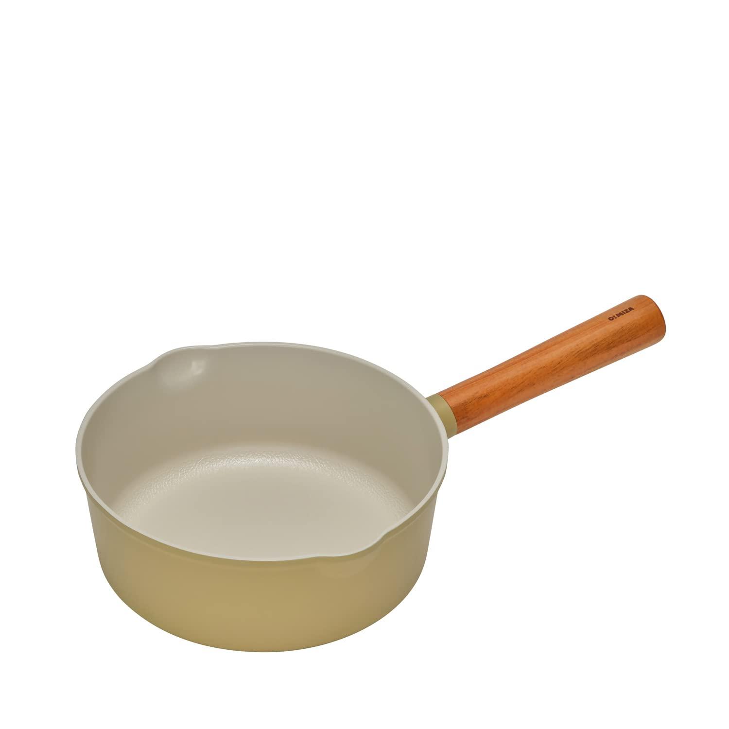 TTS Omija Multi-Purpose Pan Single-Handle Pan Depth: 8cm Capacity: 2L Schisandra Berry Motif (A familiar fruit also used in traditional Korean tea) Mustard CFP10400010